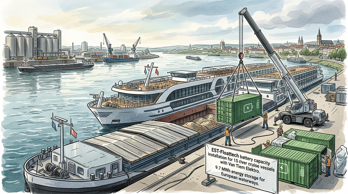 EST-Floattech to Equip 15 River Cruise Vessels with Battery Systems