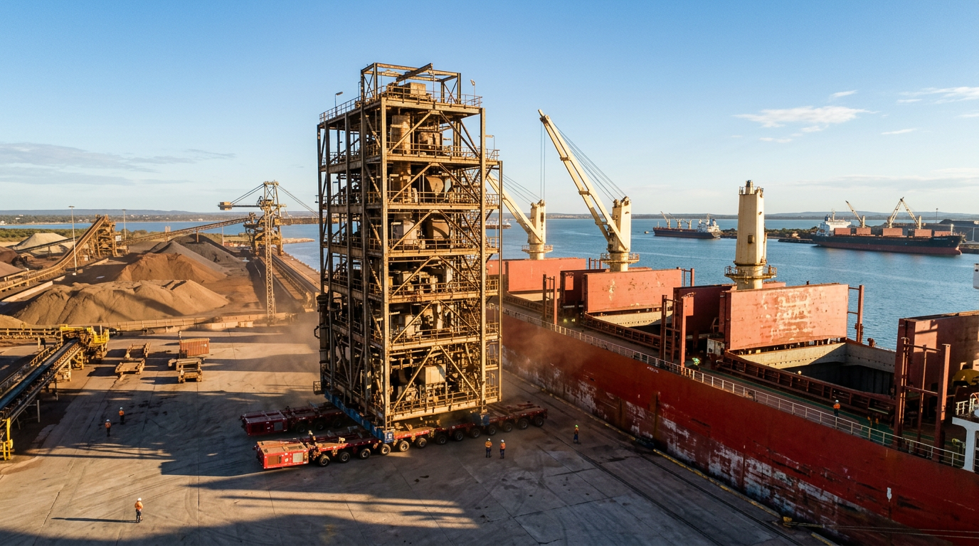 Woodside Receives Heaviest Module for $12.5 Billion Australian LNG Facility