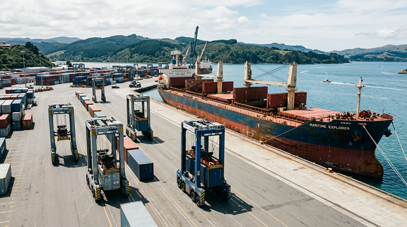 Port Otago Contracts Konecranes for 10 Hybrid Straddle Carriers