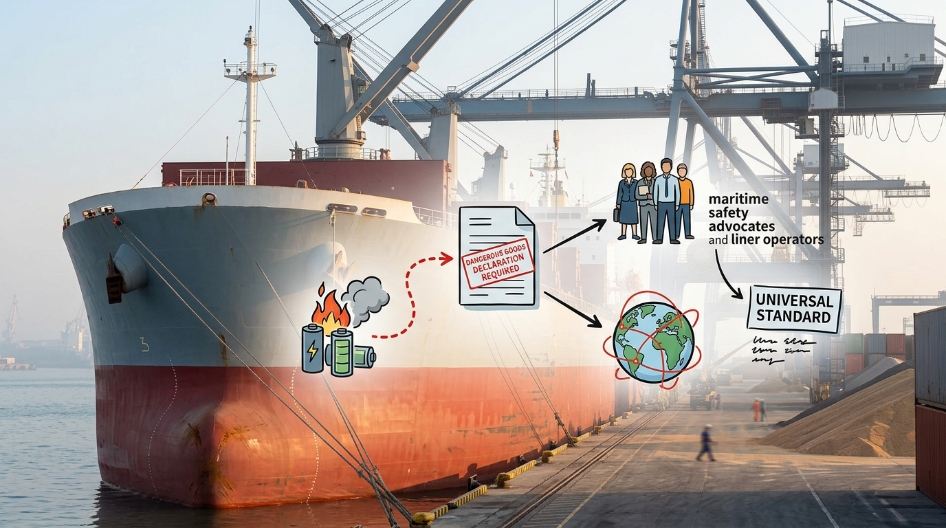 Container Carriers and CINS Seek Mandatory Dangerous Goods Status for Lithium-Ion Shipments