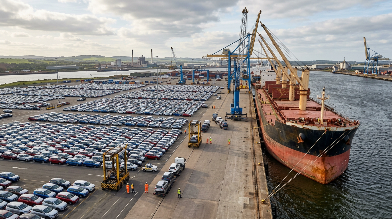 Teesport Handles Major 5,000-Vehicle Import Shipment from China