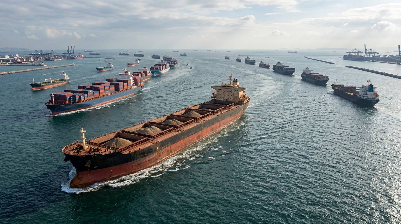 Transpacific and Asia-Europe Container Freight Rates Diverge