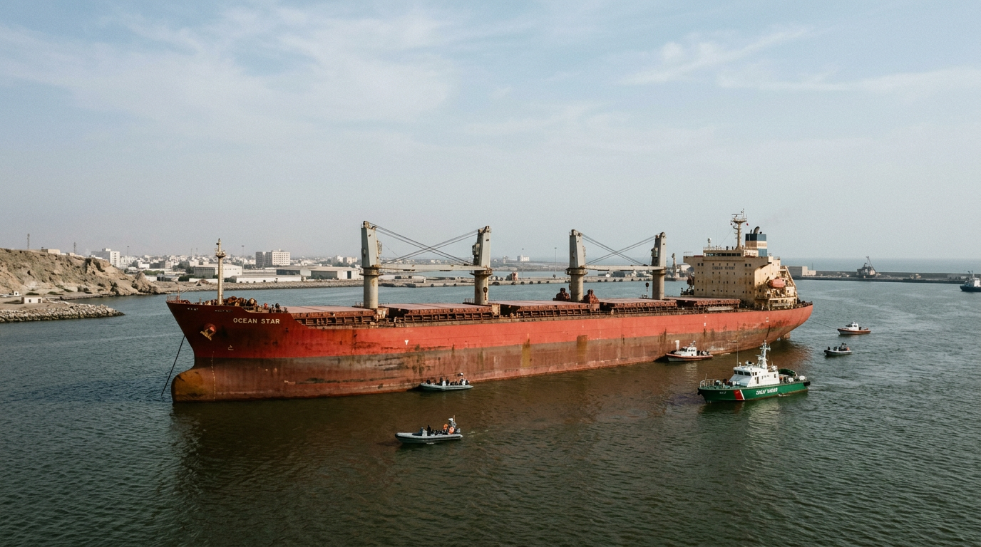 Iranian Authorities Detain Bulk Carrier Over Environmental Discharge in Strait of Hormuz