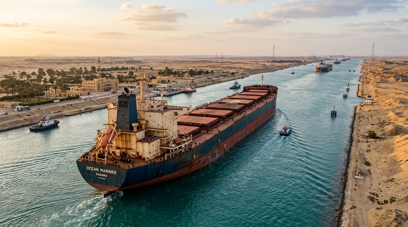 Suez Canal Activity Gains Pace as Average Vessel Size Grows