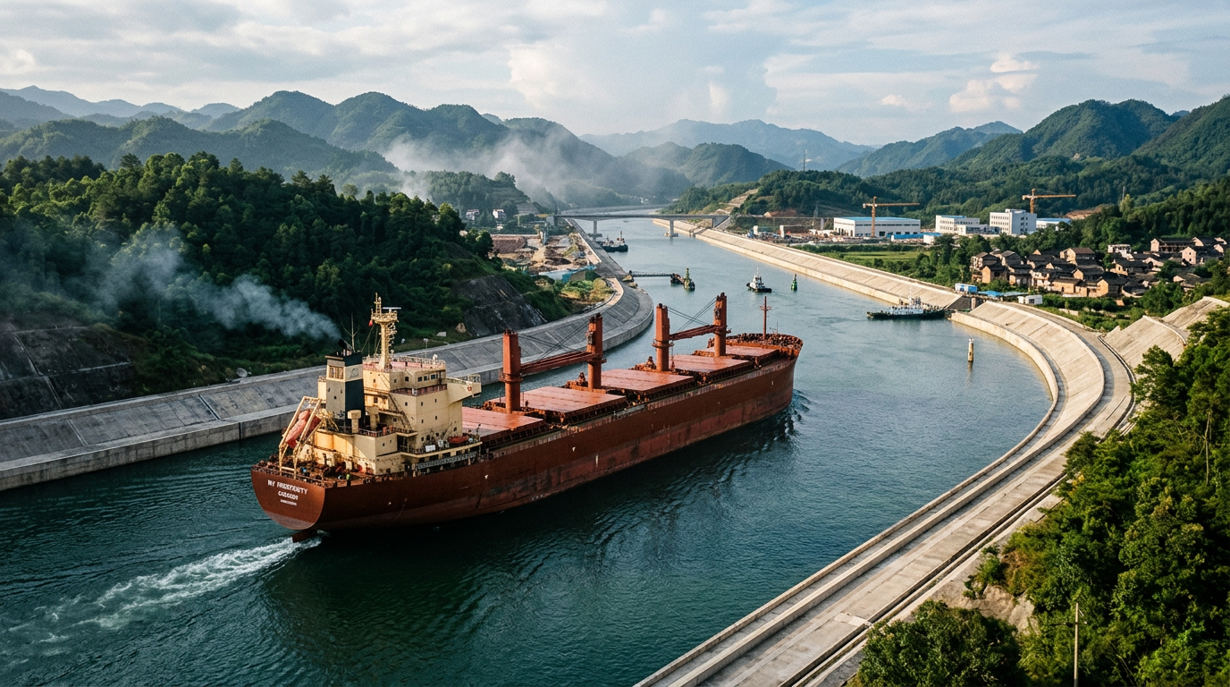 China Prepares to Open $10.8bn Pinglu Canal Linking Guangxi to Beibu Gulf