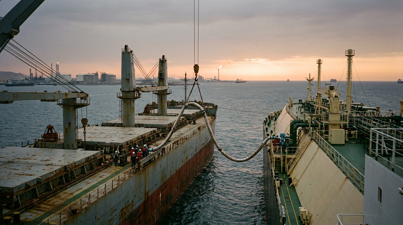 Middle East LNG Shipments Conduct Transshipments Beyond Strait of Hormuz