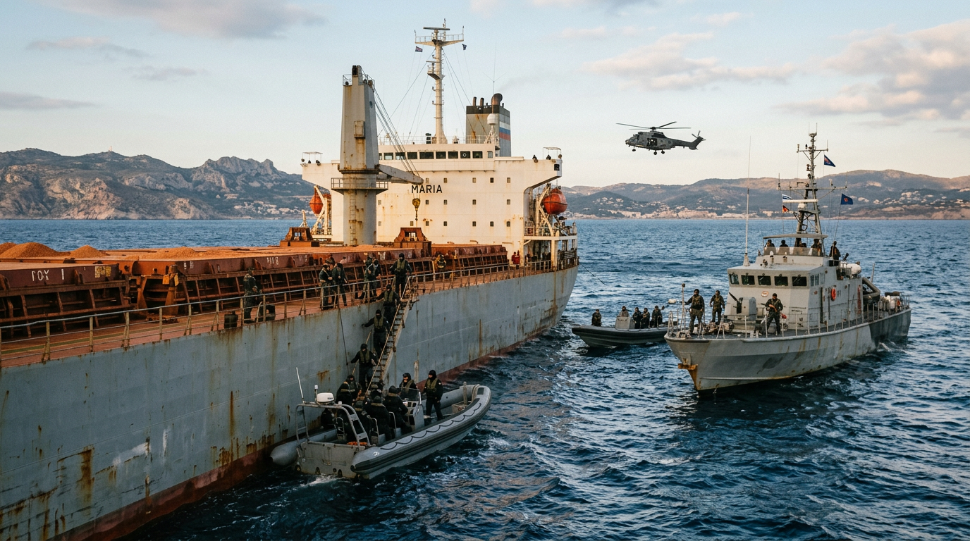EU Forces Intercept Suspected False-Flag Tanker in Mediterranean