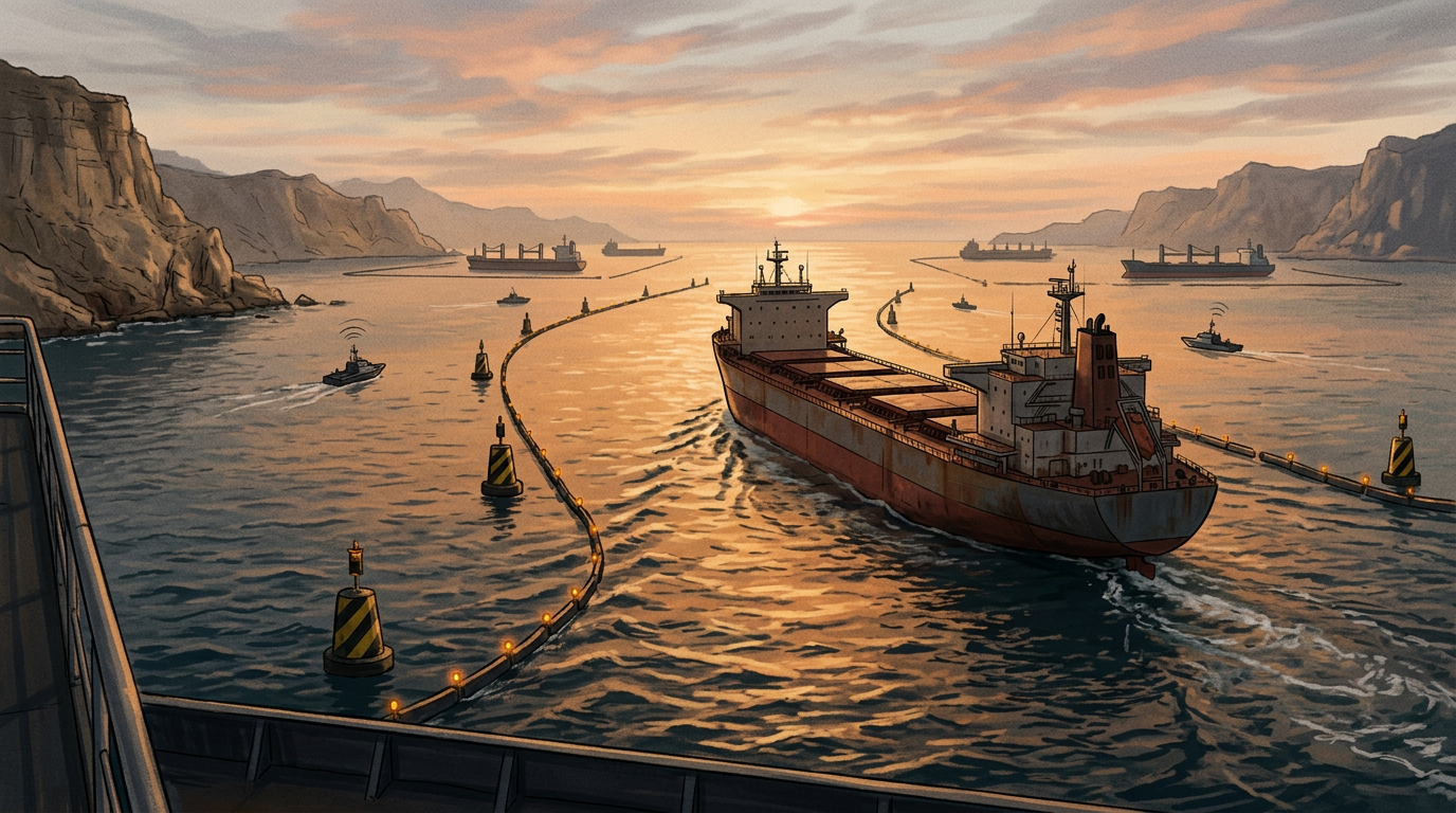 Iran Plans Controlled Shipping Corridor Through Strait of Hormuz
