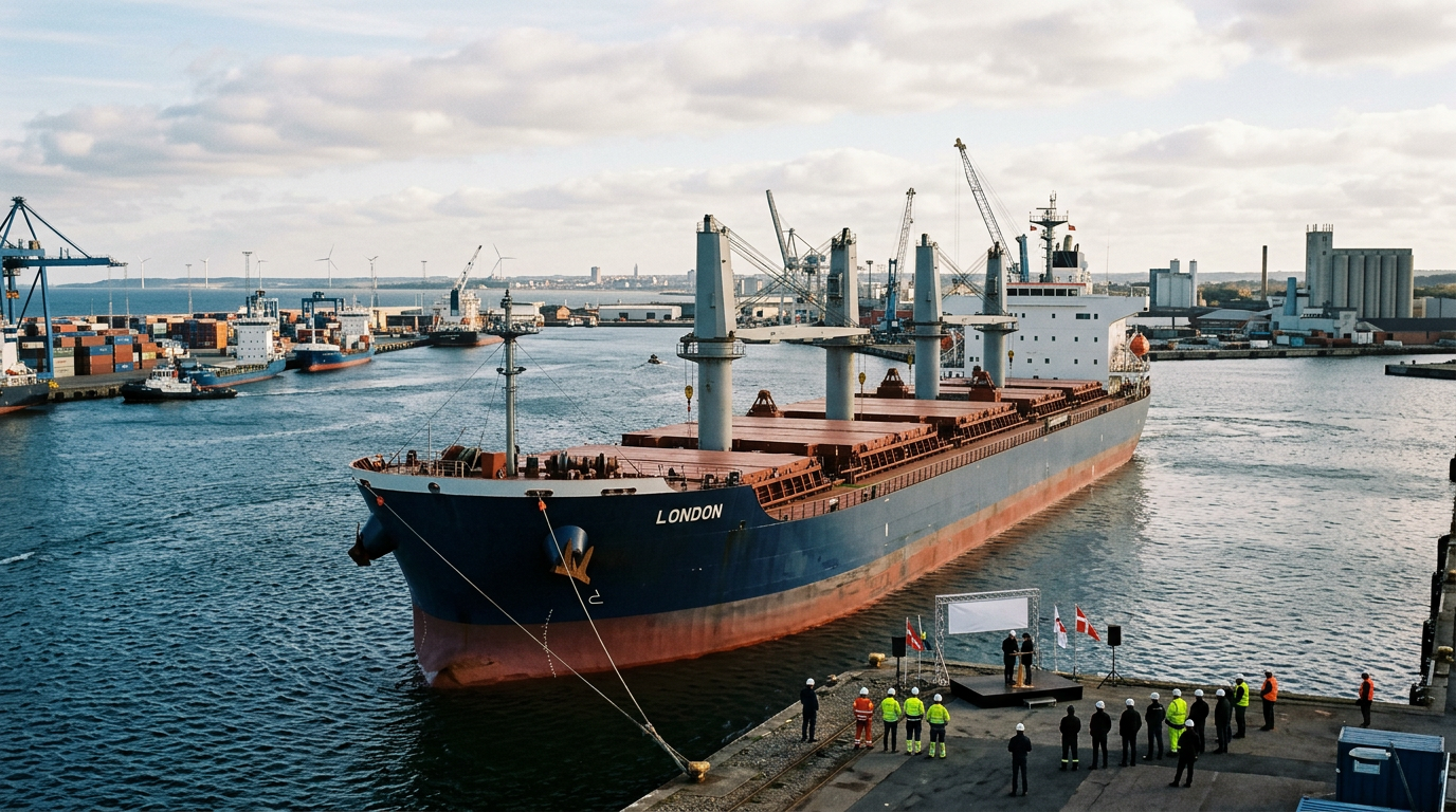 DP World Christens First Methanol Dual-Fuel Ship 'DP World London' in Denmark