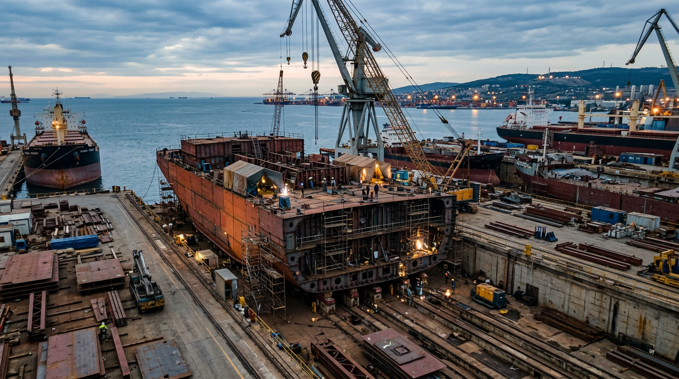 Keel Laid in Türkiye for South Korea's Dedicated HVDC Cable-Laying Vessel