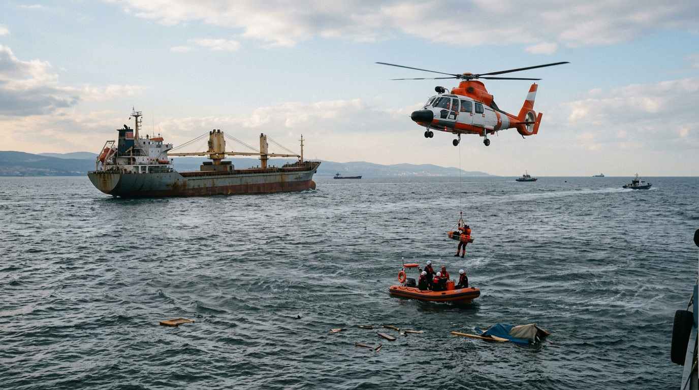 Ten Missing After Turkish Cargo Vessel Collides with Tanker in Marmara