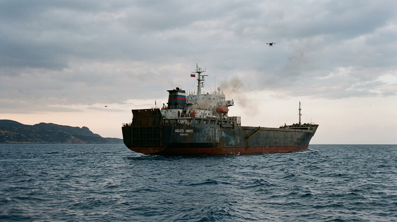 Sanctioned Russian Ro-Ro Struck in Mediterranean Drone Incident