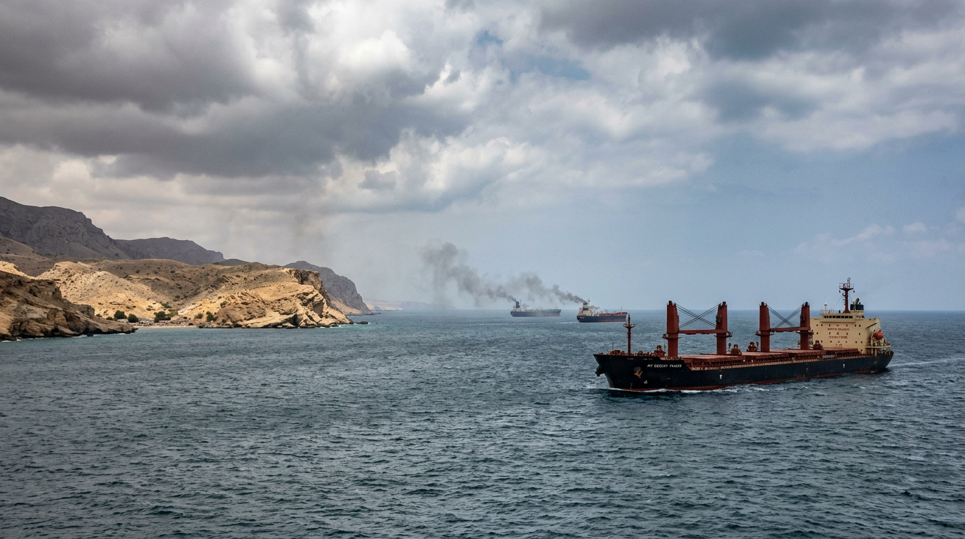 Two Tankers Struck by Projectiles in Strait of Hormuz